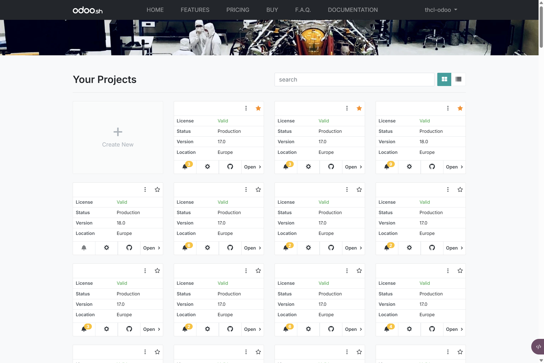 Project Favorites - add a favorite